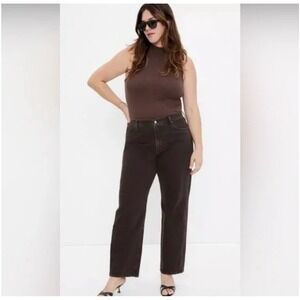 GAP Women's 90's Loose Mid Rise Brown Denim Jeans Size 27 / 4R Fall Retro